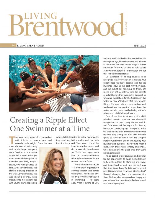 LivingBrentwood - Swim with Heart